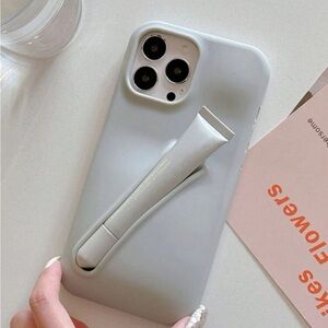 1pc Lipstick/Lip Gloss Silicone Anti-Fall Phone Case